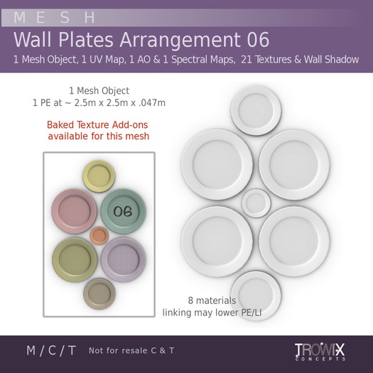 Trowix - Wall Plate Arrangement 06 Mesh Pack
