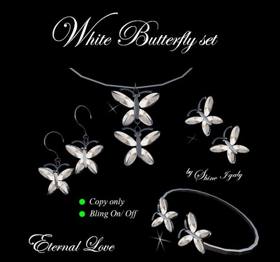 White Butterfly set