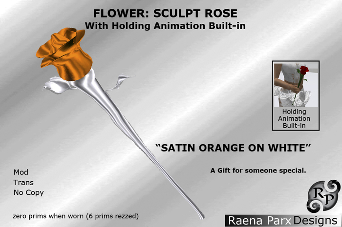 SCULPTED FLOWER 01 - WITH TEXTURE ANIMATION - SIZE LARGE - *RPD*