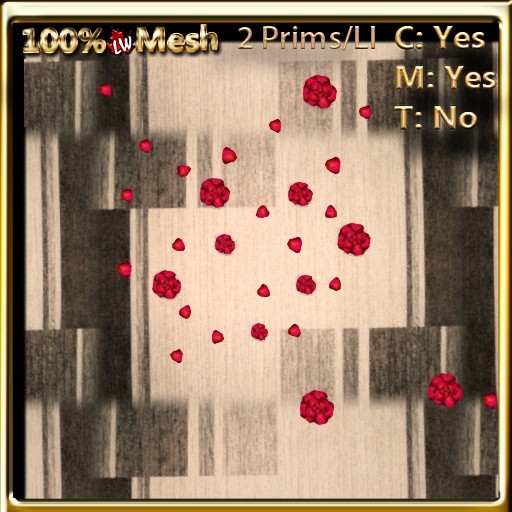 LW_ Rug with Roses Cream Red