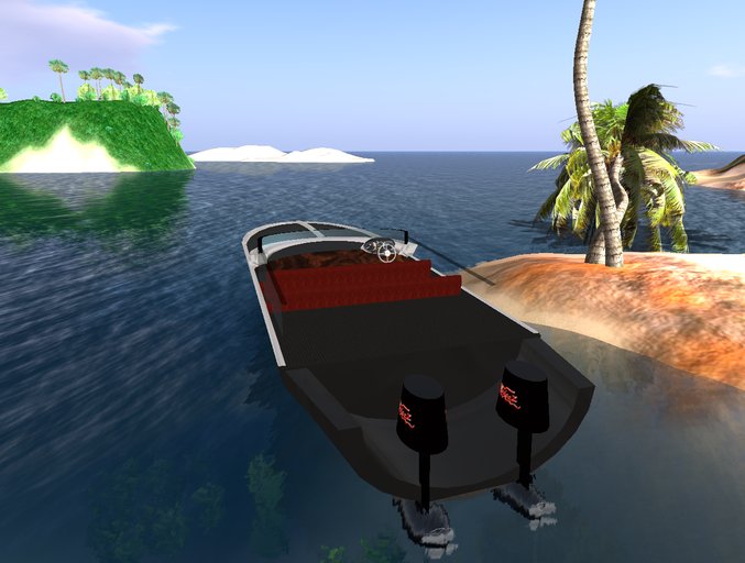 RodAzz speedboat / Powerboat (black) - Boxed