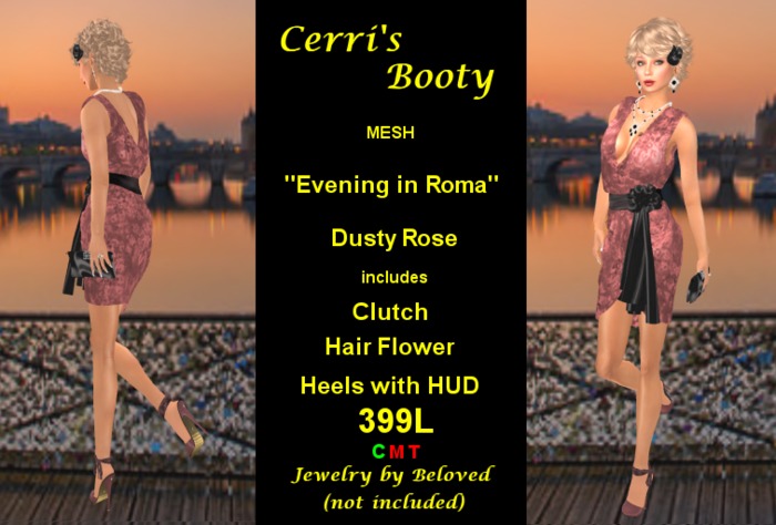 Cerri's Evening in Roma Dusty Rose (Mesh)