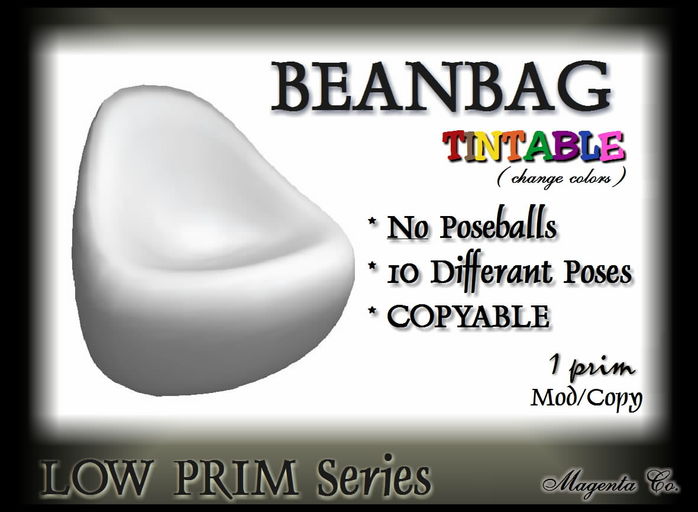 Beanbag Chair - Tintable / COPYABLE!