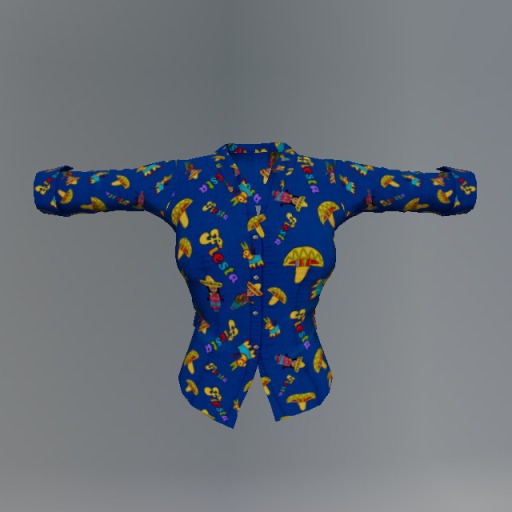 Blue Fiesta Mesh Shirt box