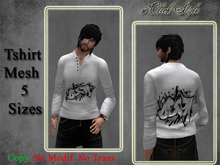 "n'Click Style" Mesh_Mens Theless Top4