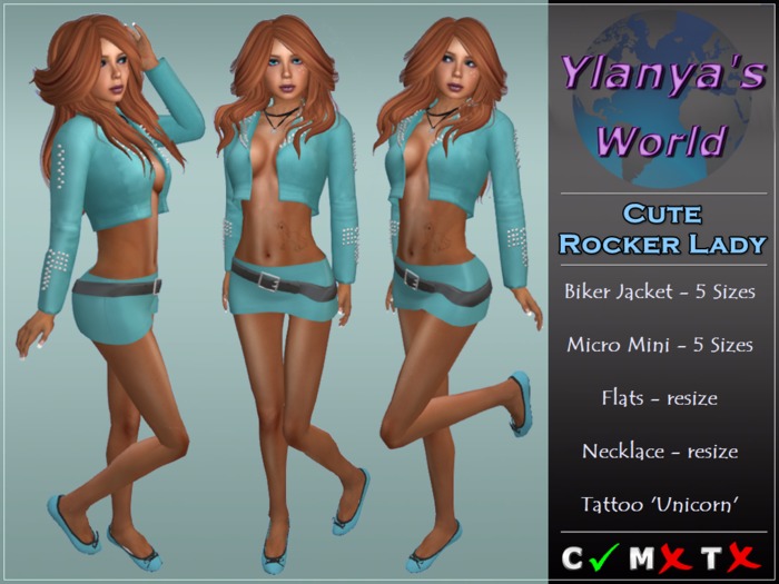 Rocker Señora linda (azul claro) 