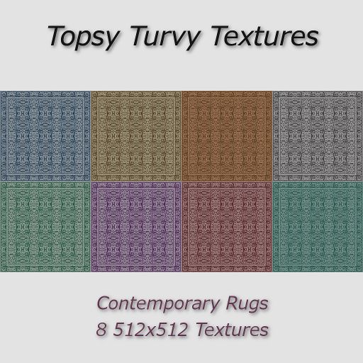Topsy Turvy Contemporary Rugs Textures