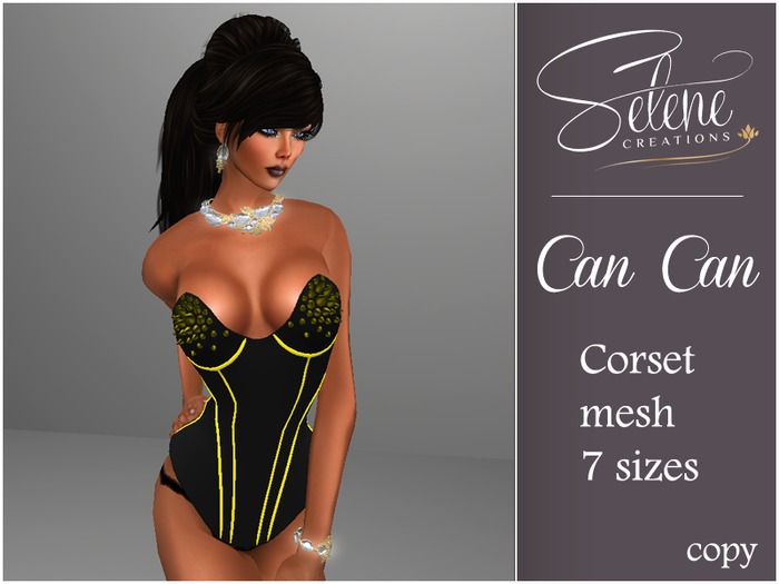 [Selene Creations] Can Can black&yellow mesh