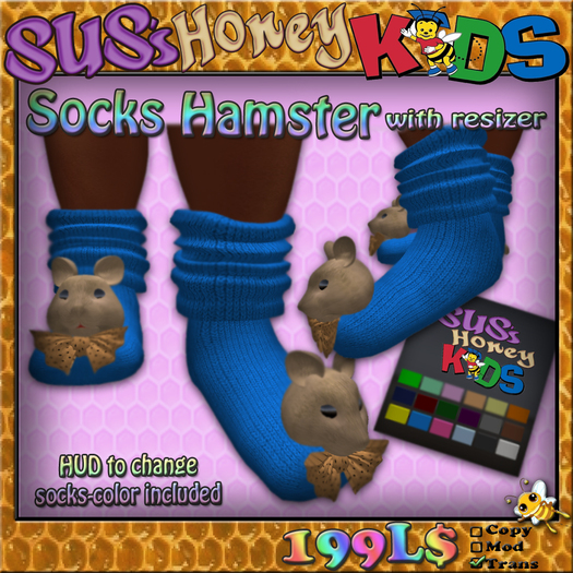 SUS HoneyKids Socks Hamster