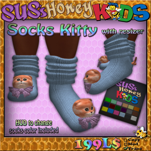 SUS HoneyKids Socks Kitty