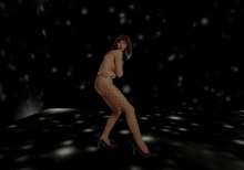 Stand up body stocking model sexy female  staff greeter welcome etc