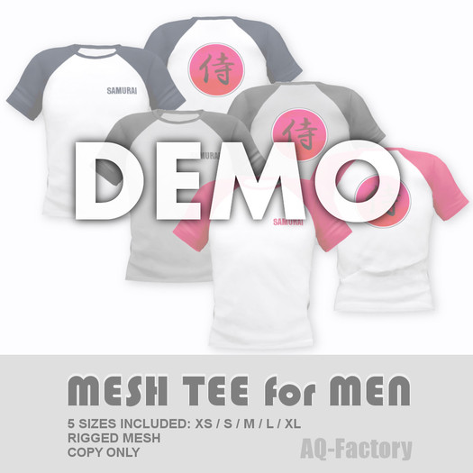 *AQF* Mesh Mens Tee Samurai DEMO