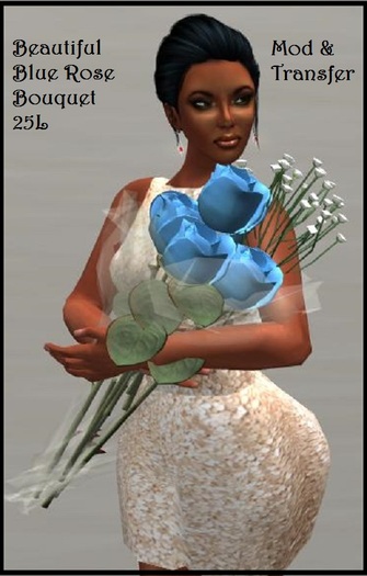 Blue Rose Flower Bouquet