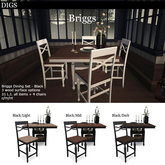 DIGS - Briggs Dining Set - White [MESH]