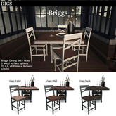DIGS - Briggs Dining Set - White [MESH]