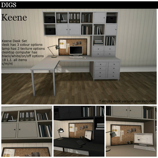 DIGS - Keene Desk Set [MESH]