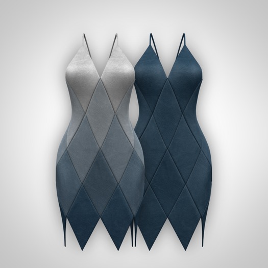 ANOIRCRE Rhombe Dress Blue (Mesh)