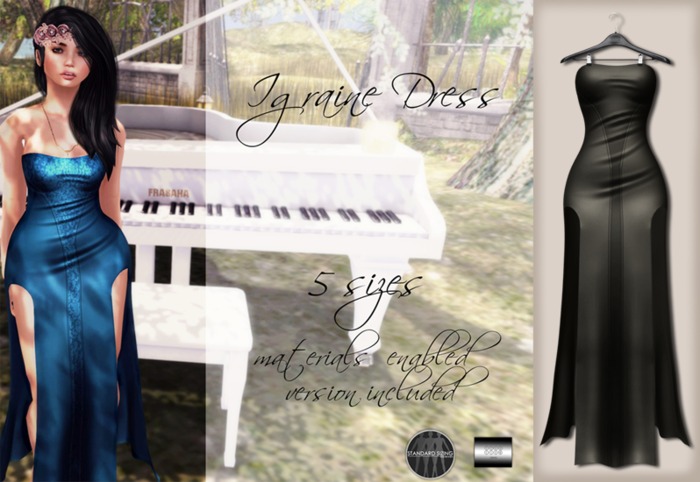 even.flow - Igraine Dress "black solid" (box)