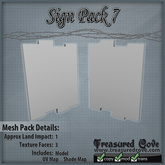 -TC- Sign Pack 7 Mesh 50% Discount!!
