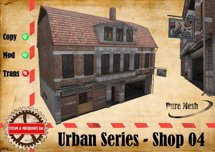 The Urban Series -  Shop 04 - Garage, highly detailed