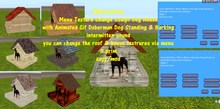 Oak Wood Sculpt Dog House V1- 1 prim copy/mod(boxed)