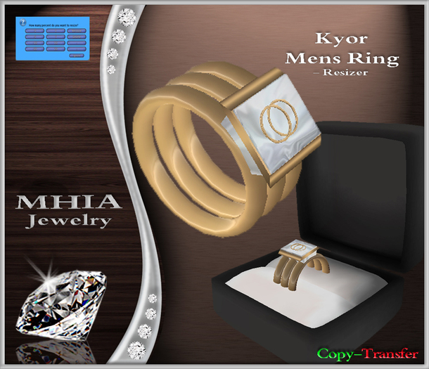 [MHIA] Kyor Men's Ring Red Gold