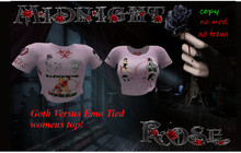~MR~ knotted Tshirt gothvsEmo