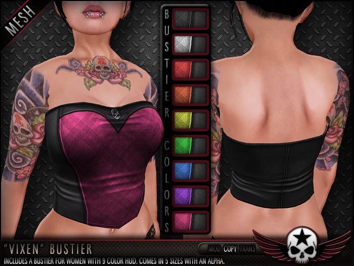 = REBELLION = VIXEN BUSTIER