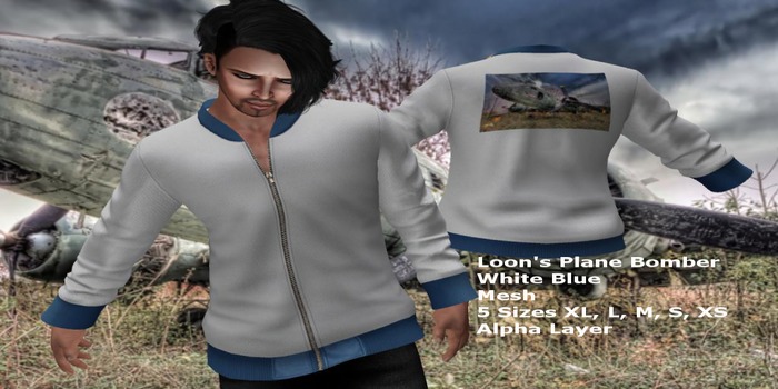 Loon's Plane Bomber(White/Blue)