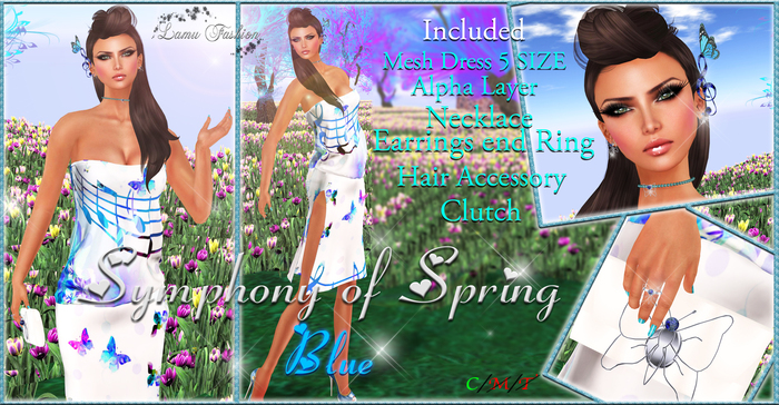 -Lamu Fashion-Symphony of Spring BLUE !DISCOUNT!