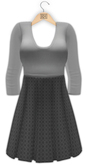 !Rebel Hope - Becky Mesh Dress Gray