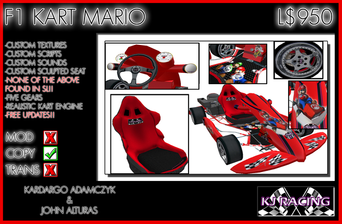 F1 Next GEN Go Kart Mario