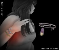 Alex & Anty - Peacock Feather - Silver