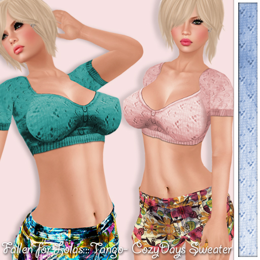 CozyDays Sweater- Lolas/ Tango BabyBlue