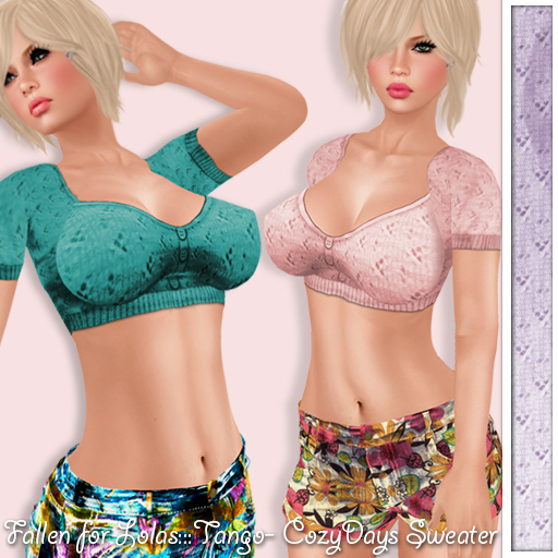 CozyDays Sweater- Lolas/ Tango Lilac