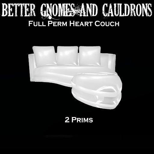 BGC Heart couch *full perm* (boxed)