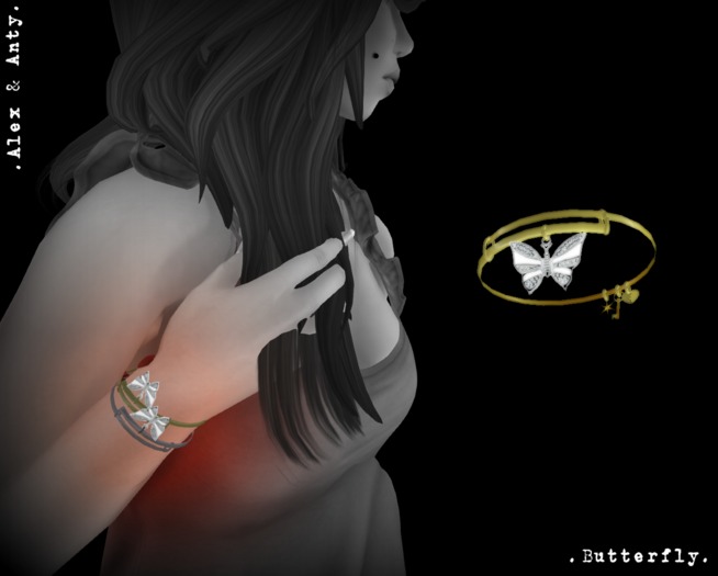Alex & Anty - Butterfly - Gold