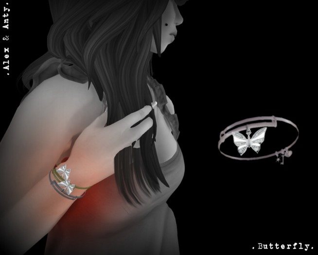 Alex & Anty - Butterfly - Silver
