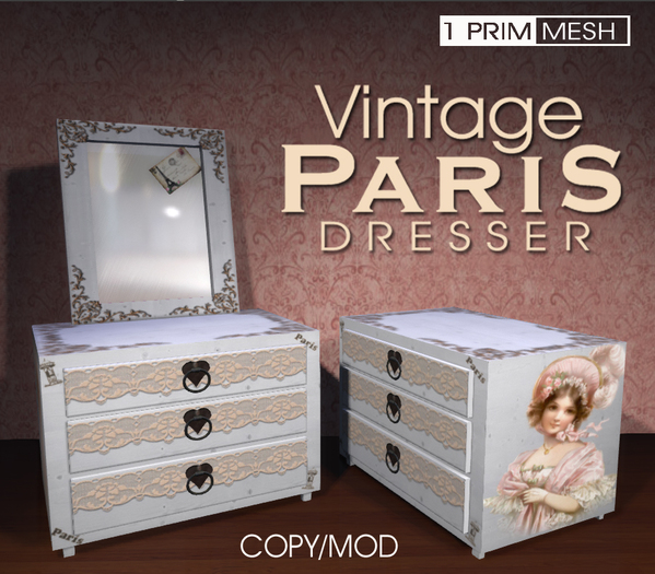 Vintage Paris Dresser