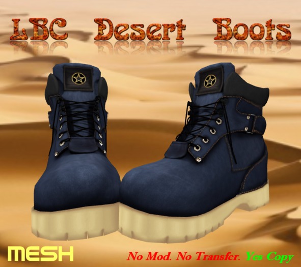 LBC Desert Boots Blue