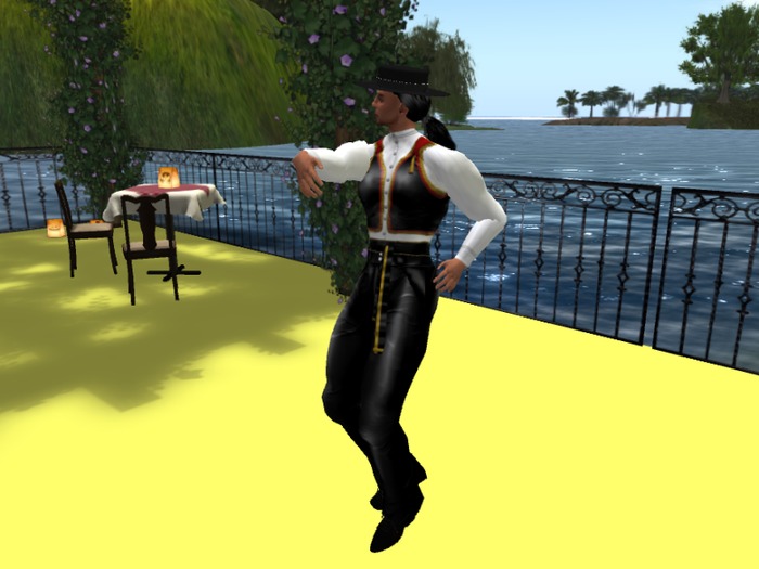 Joaquin - Flamenco Male Outfit Black