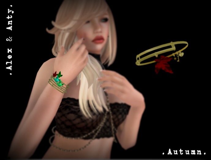 Alex & Anty - Autumn Leaf Bracelet - Gold