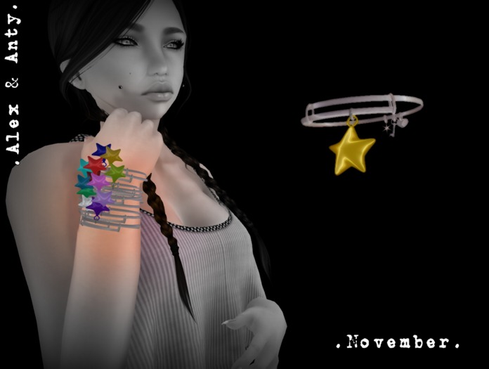 Alex & Anty - November Star Silver - R forearm