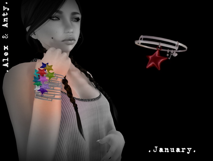 Alex & Anty - January Star Silver - R forearm