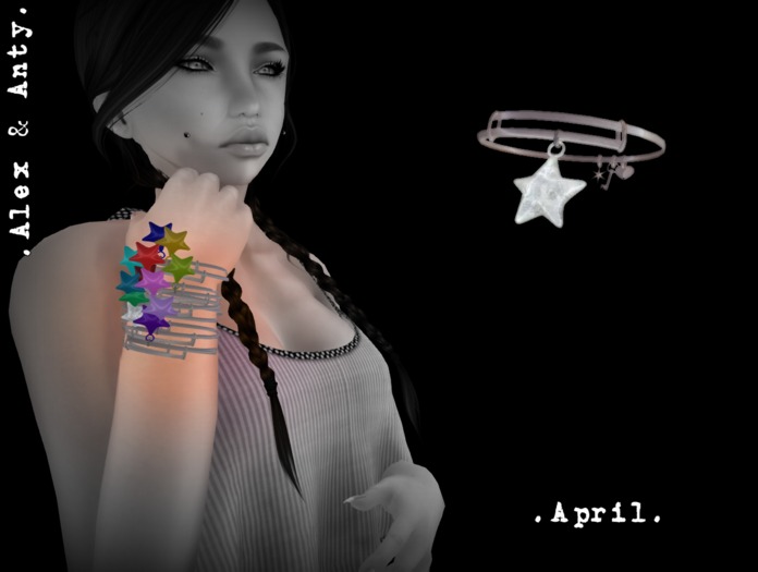 Alex & Anty - April Star Silver