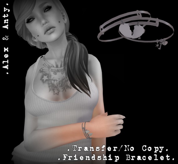 Alex & Anty - Friendship Hearts - Silver