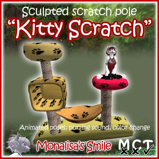 ::Monalisa’s Smile::  Sculpted Scratchpole