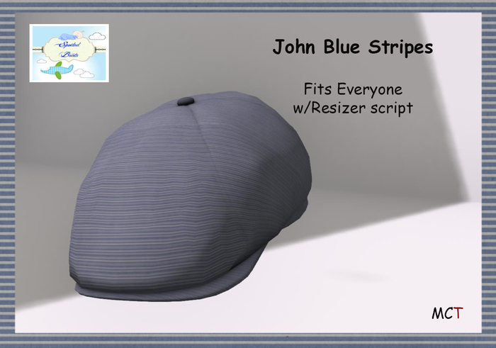 [S][B] John Hat - Blue Stripes