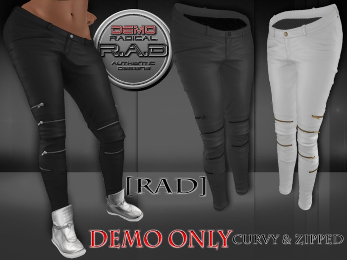[RAD] DEMO_ Curvy & Zipped Leather Pants