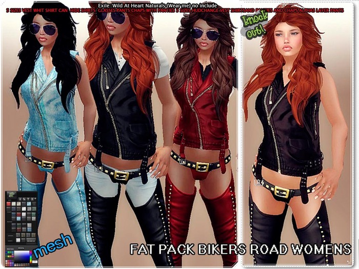 ..::KNOCKOUT..::FAT PACK VEST AND SHIRT BIKERS